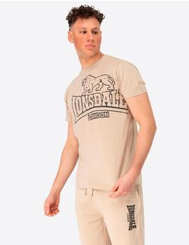 Camiseta LONSDALE LANGSETT - Sand/Black