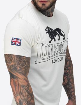 Camiseta LONSDALE HAZELHURST - Beige/Black
