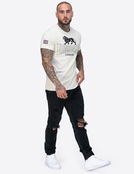 Camiseta LONSDALE HAZELHURST - Beige/Black