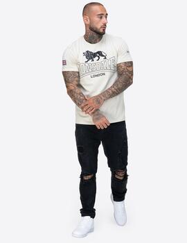 Camiseta LONSDALE HAZELHURST - Beige/Black