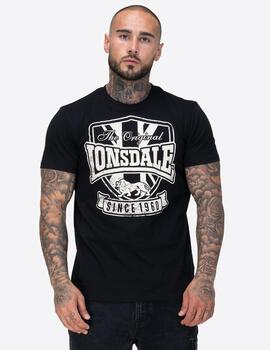 Camiseta LONSDALE STALYBRIDGE - Black/Ecru