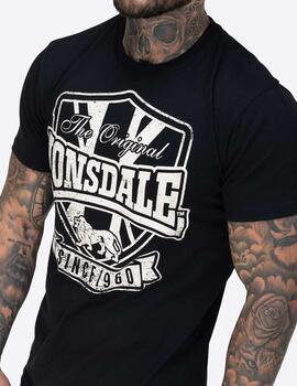 Camiseta LONSDALE STALYBRIDGE - Black/Ecru