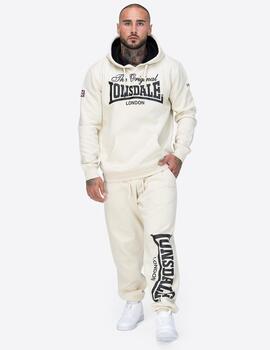 Sudadera LONSDALE Capucha ATHERTON - Beige/Black