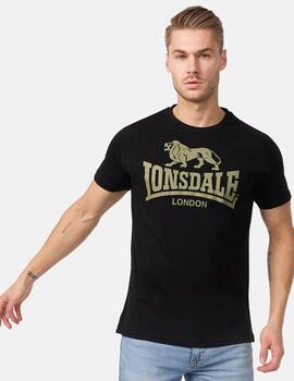 Camiseta LONSDALE LOGO - Black/Olive