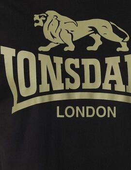 Camiseta LONSDALE LOGO - Black/Olive