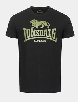 Camiseta LONSDALE LOGO - Black/Olive