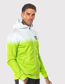 Sudadera Eleven Degree DOT FADE FULL ZIP POLY TRACK - LIME