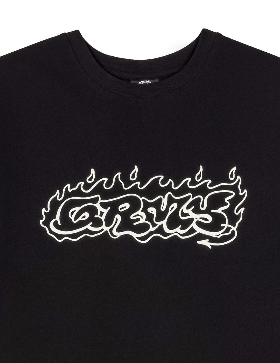 Camiseta GRIMEY THE SHELTER THROW UP - Black