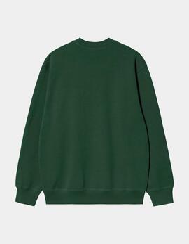 Sudadera Crew CARHARTT WIP SWEAT- Sycamore Tree / Phlo