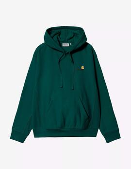 Sudadera CARHARTT WIP Capucha AMERICAN SCRIPT - Dark Fir