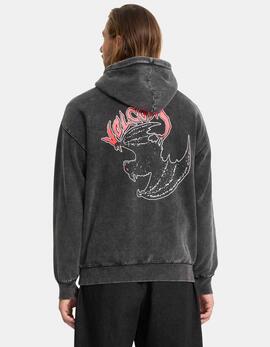 Sudadera Capucha VOLCOM NIGHTWASHER - Light Acid Black