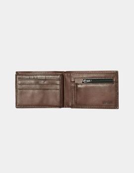 Cartera RIP CURL CORPAWAU ICON PU SLIM - Black/Tan