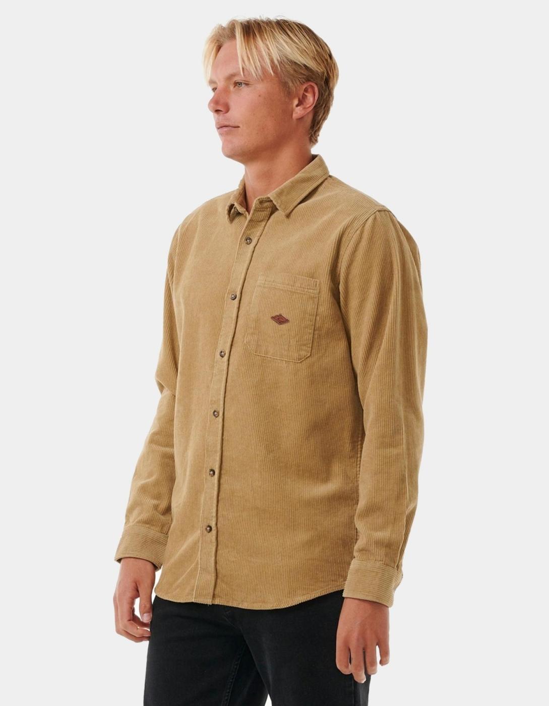 Camisa RIP CURL CLASSIC SURF CORD - Dark Khaki