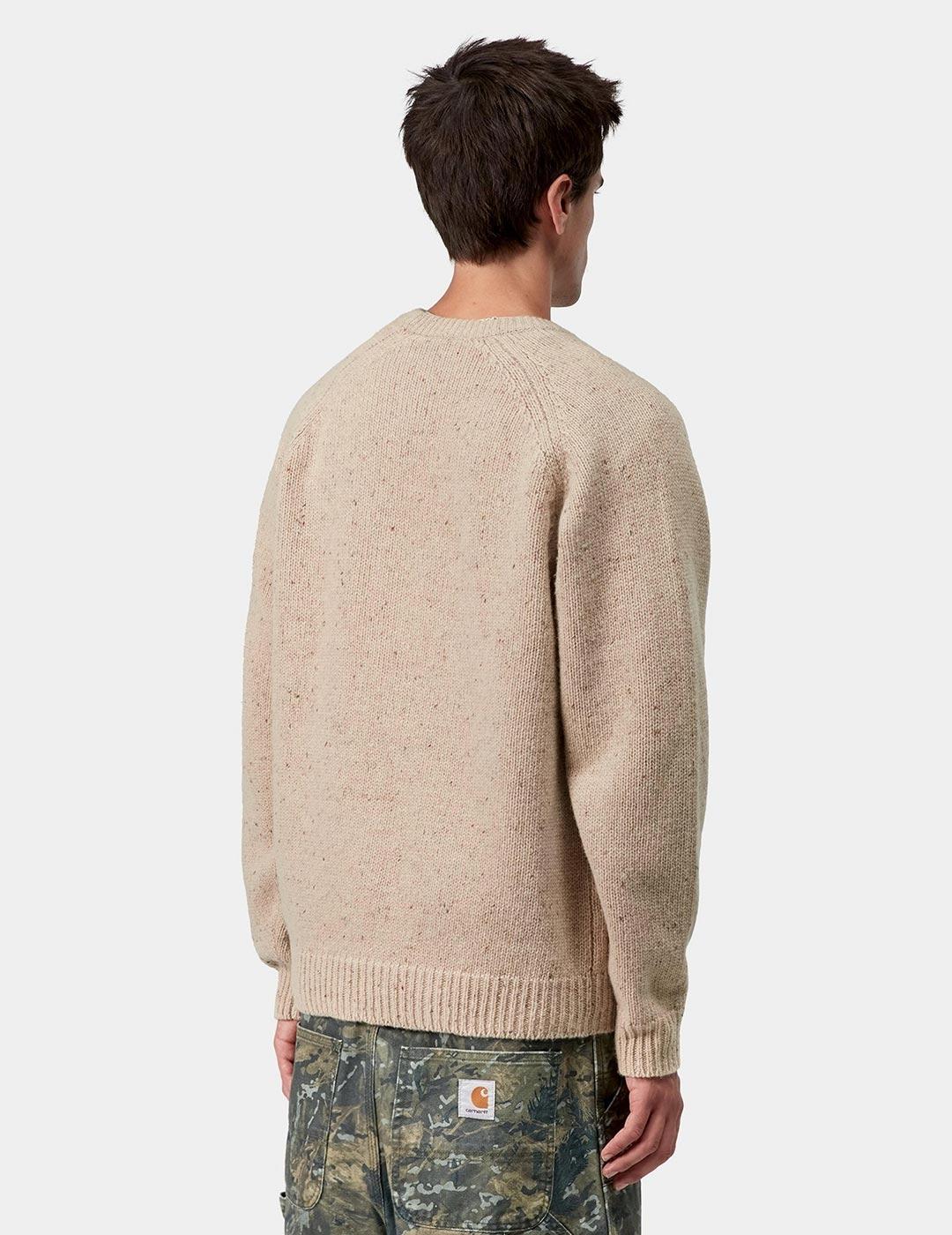 Jersey CARHARTT WIP ANGLISTIC - Speckled Fleur de Sel