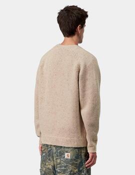Jersey CARHARTT WIP ANGLISTIC - Speckled Fleur de Sel