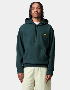 Sudadera CARHARTT WIP Capucha AMERICAN SCRIPT - Deep Lagoon