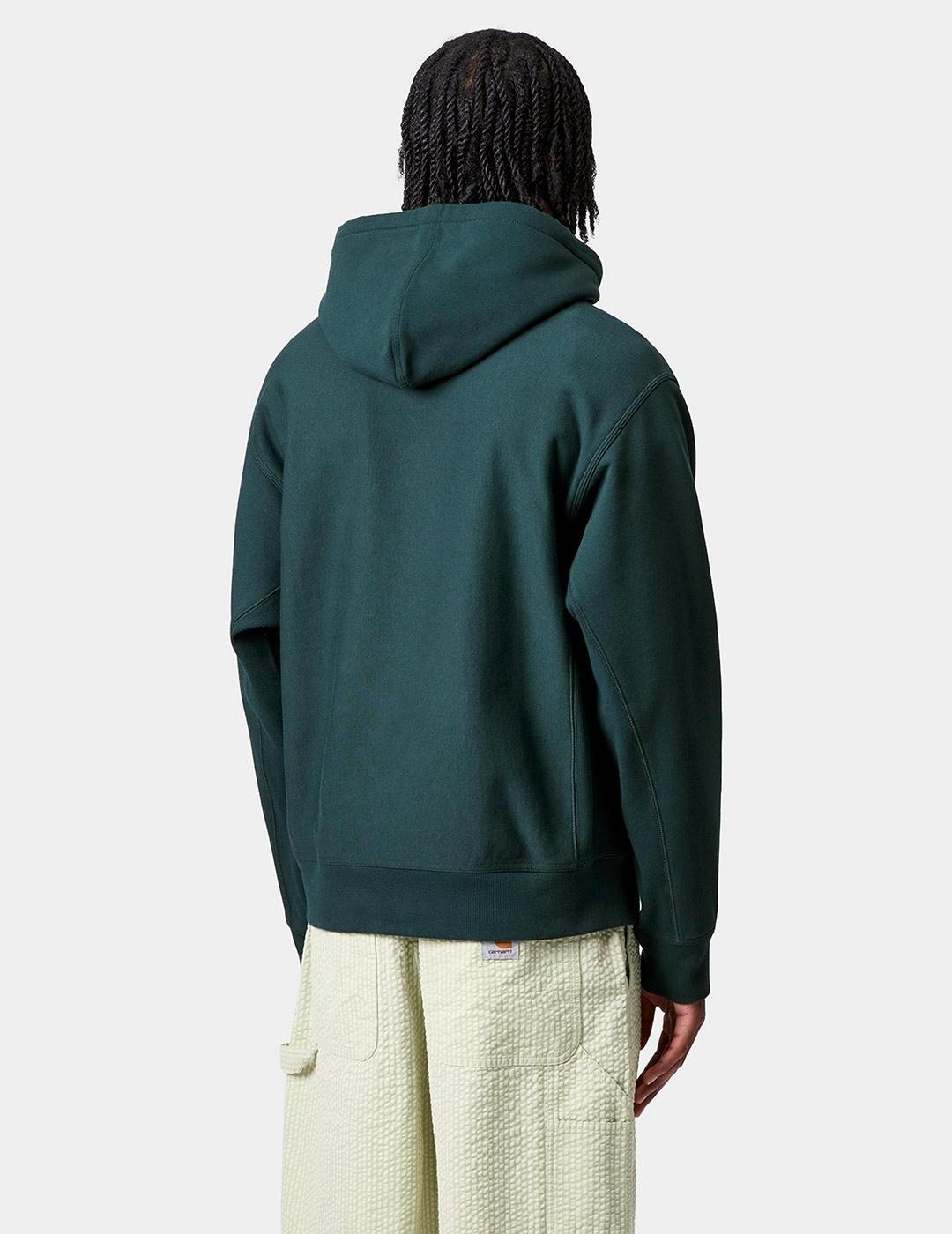 Sudadera CARHARTT WIP Capucha AMERICAN SCRIPT - Deep Lagoon