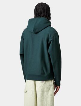 Sudadera CARHARTT WIP Capucha AMERICAN SCRIPT - Deep Lagoon