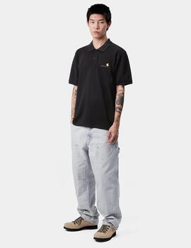 Polo CARHARTT WIP AMERICAN SCRIPT - Black