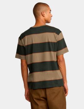 Camiseta RVCA KSL STRIPE - Monogram Shadow