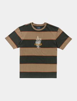 Camiseta RVCA KSL STRIPE - Monogram Shadow