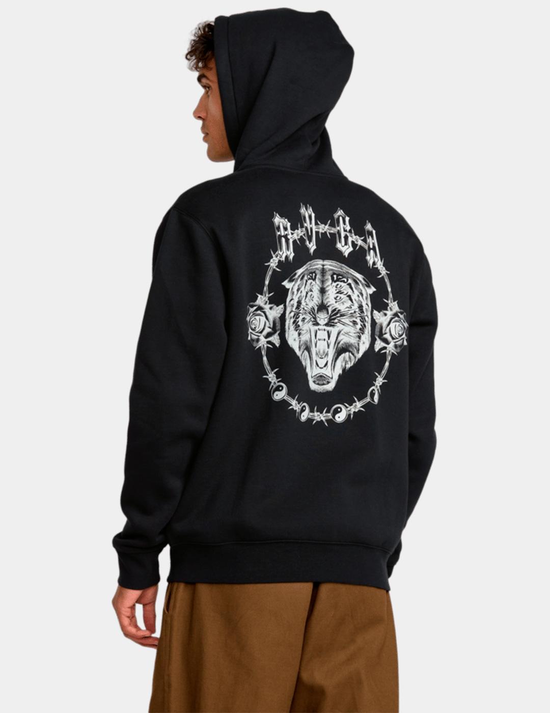 Sudadera Capucha RVCA Abierta BENJ TIGEREYESZ - Black