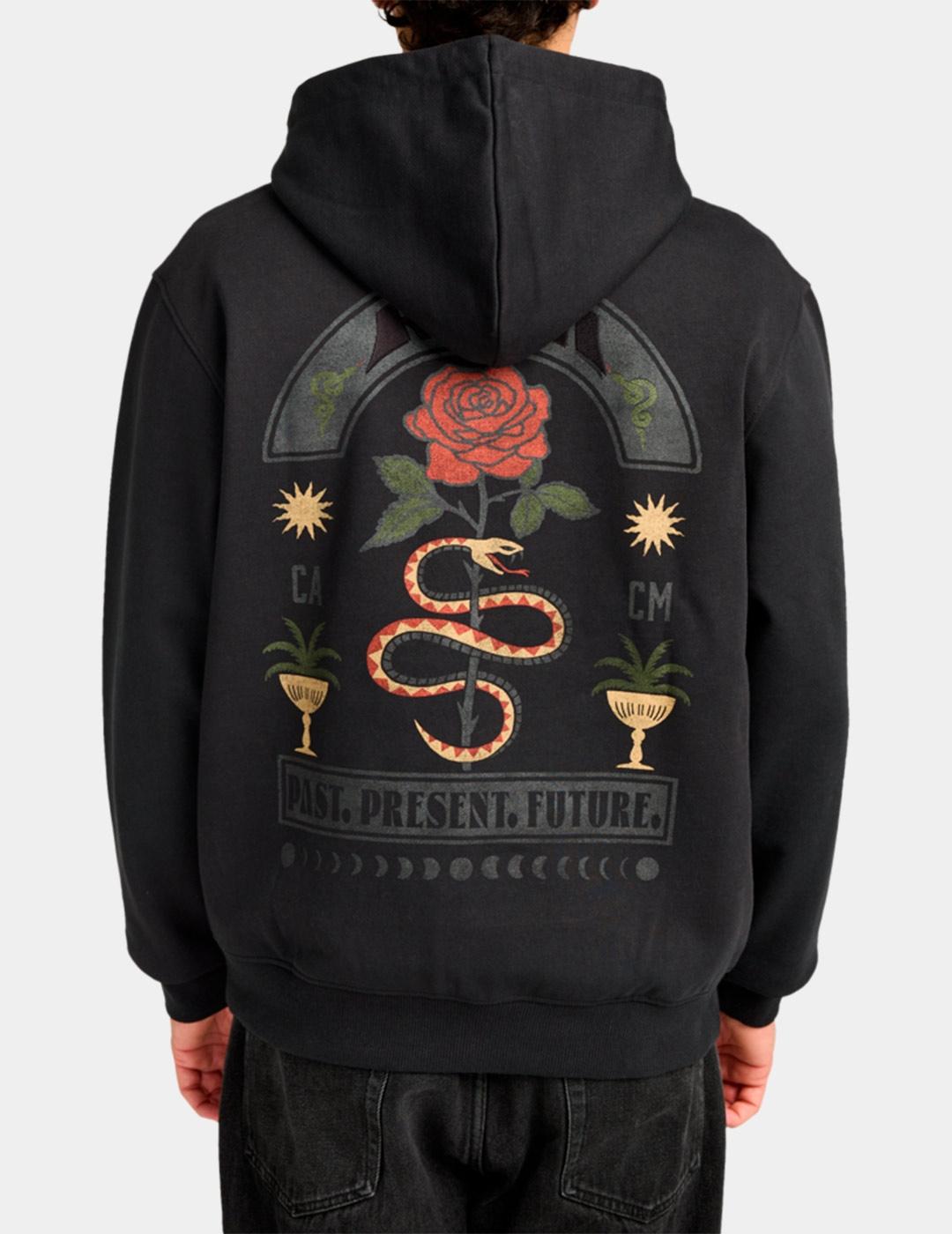 Sudadera Capucha RVCA ROSES POSTER - Black