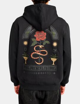 Sudadera Capucha RVCA ROSES POSTER - Black
