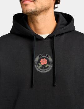 Sudadera Capucha RVCA ROSES POSTER - Black