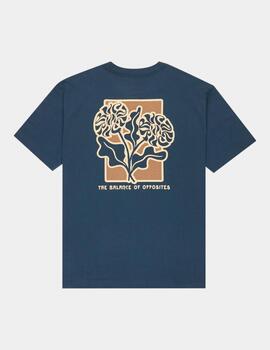 Camiseta RVCA FLOWER BALANCE - Moody Blue