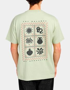 Camiseta RVCA MOSAIC FRAGMENT - Blk/Btl/Ro