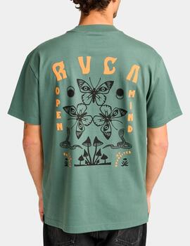 Camiseta RVCA BUTTERFLY POST - Laurel Wreath