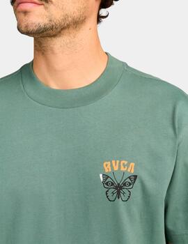 Camiseta RVCA BUTTERFLY POST - Laurel Wreath