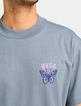 Camiseta RVCA BUTTERFLY POST - Flint Stone