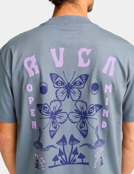 Camiseta RVCA BUTTERFLY POST - Flint Stone
