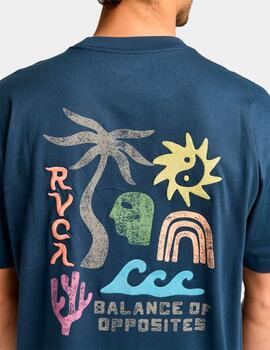 Camiseta RVCA DEEP THINK - Moody Blue