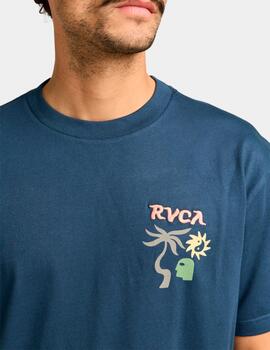Camiseta RVCA DEEP THINK - Moody Blue