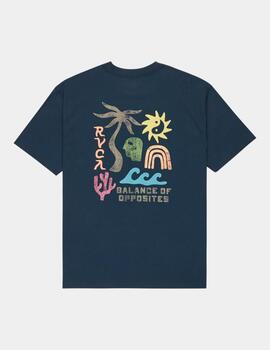 Camiseta RVCA DEEP THINK - Moody Blue