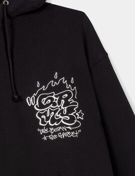 Sudadera Grimey Capucha THE SHELTER - Black