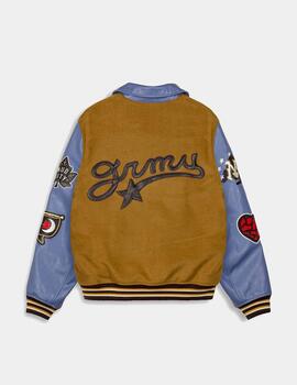 Cazadora Grimey MUD'S THE RESIDENCE BASEBALL- Brown