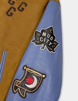 Cazadora Grimey MUD'S THE RESIDENCE BASEBALL- Brown