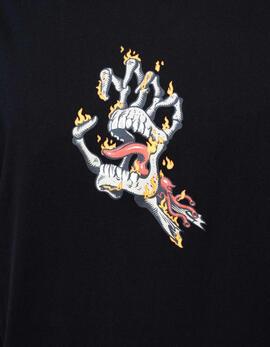 Camiseta BURNT BONE HAND - Black