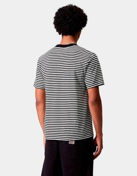 Camiseta CARHARTT WIP VERNER POCKET - Black / Wax