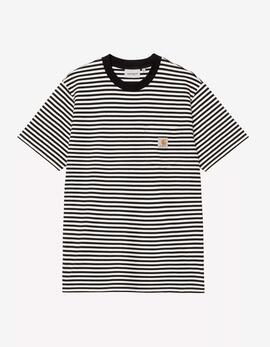 Camiseta CARHARTT WIP VERNER POCKET - Black / Wax