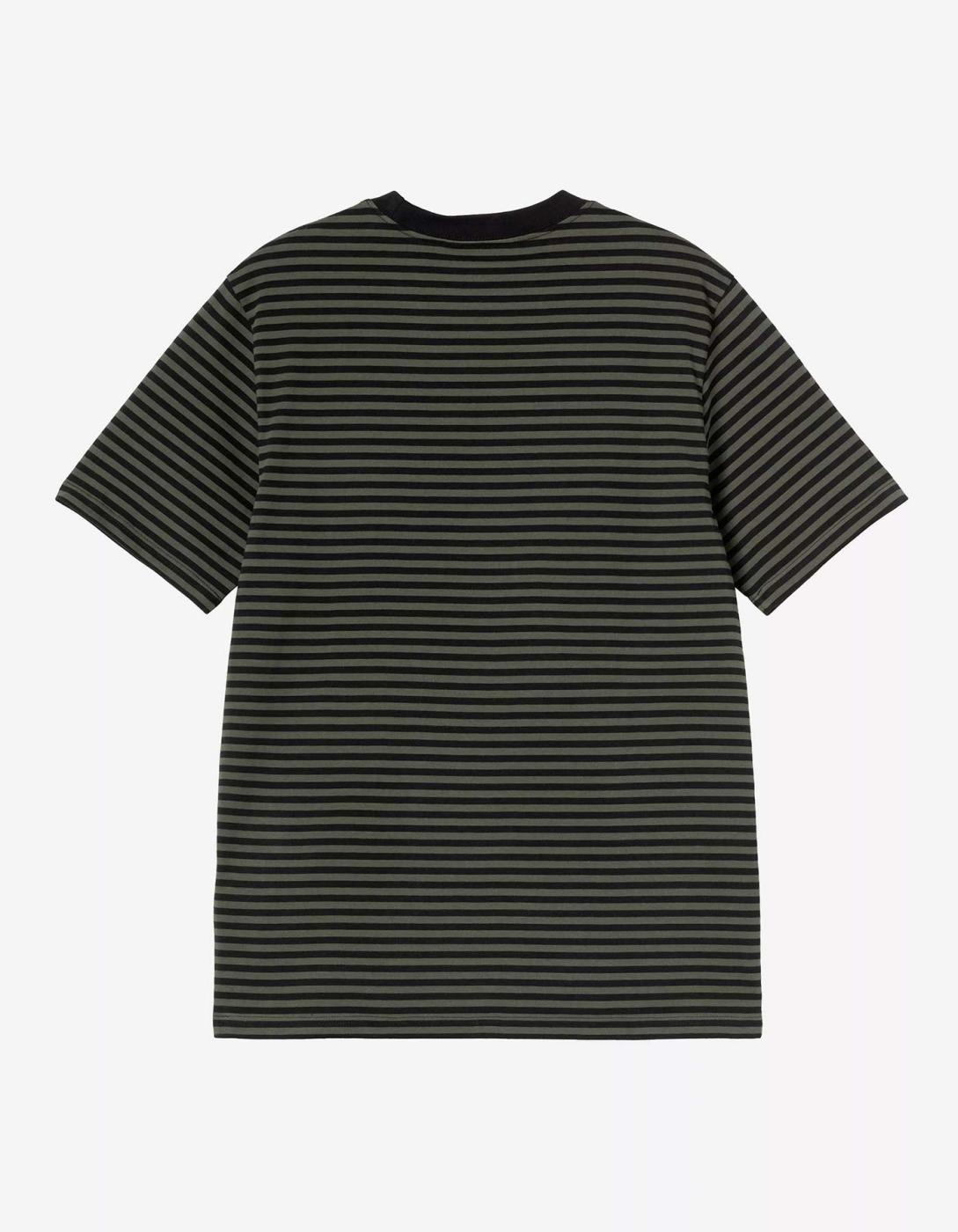 Camiseta  VERNER POCKET - Black / Opuntia