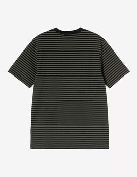 Camiseta  VERNER POCKET - Black / Opuntia