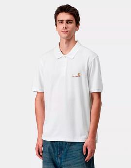 Polo  AMERICAN SCRIPT - White