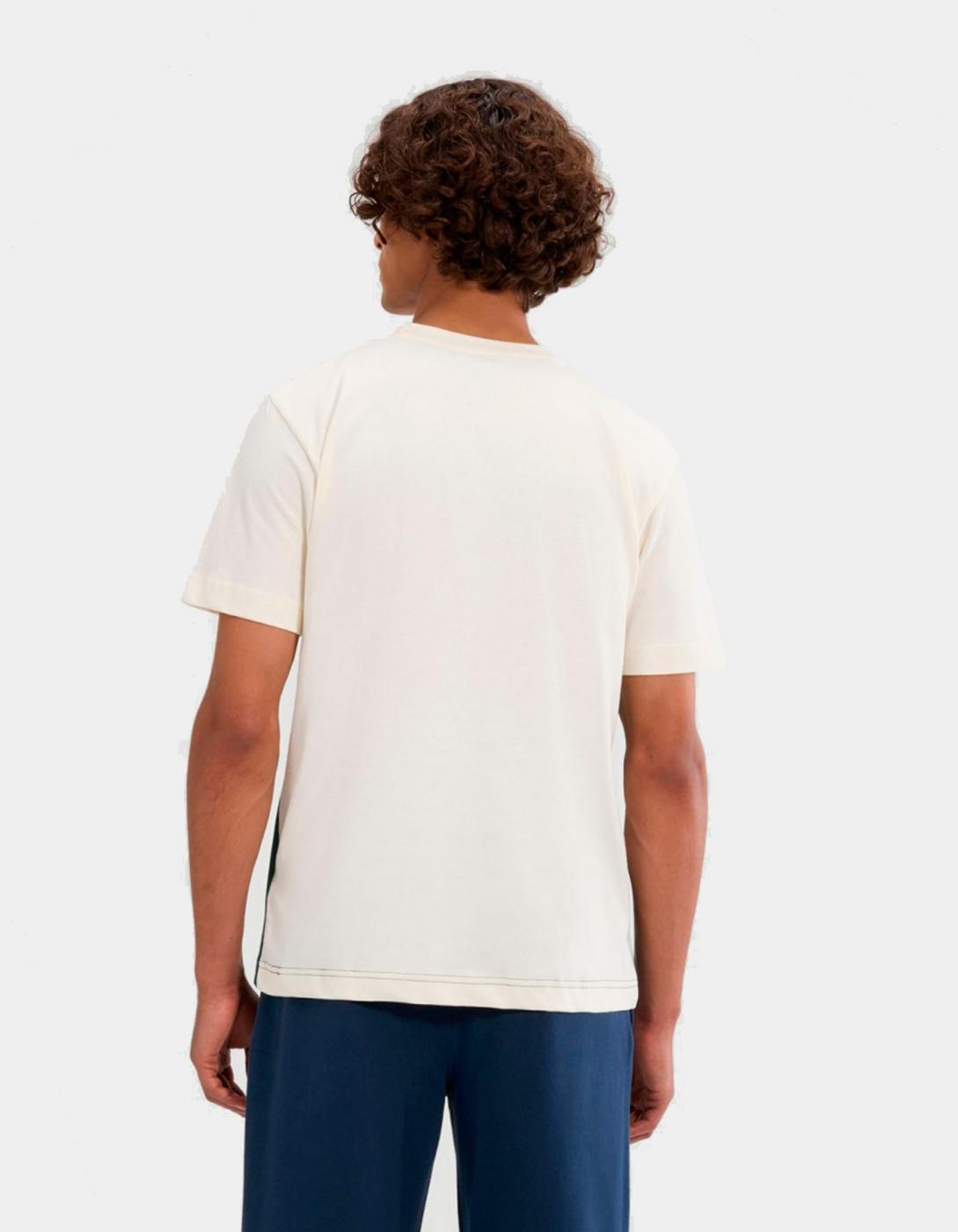 Camiseta ELLESSE VENIRE - Off White/Dark Green