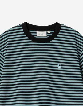 Camiseta W' CARHARTT WIP VERNER - Black / Citadel