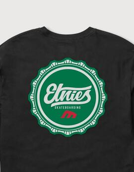 Camiseta Manga Larga ETNIES BOTTLE CAP - Black